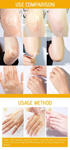 Yellow Peeling Lotion Oil 100% Organic Bleaching Dark Skin Exfoliating Whitening Nourishing Hyaluronic Acid Moisturiz Body Scrub