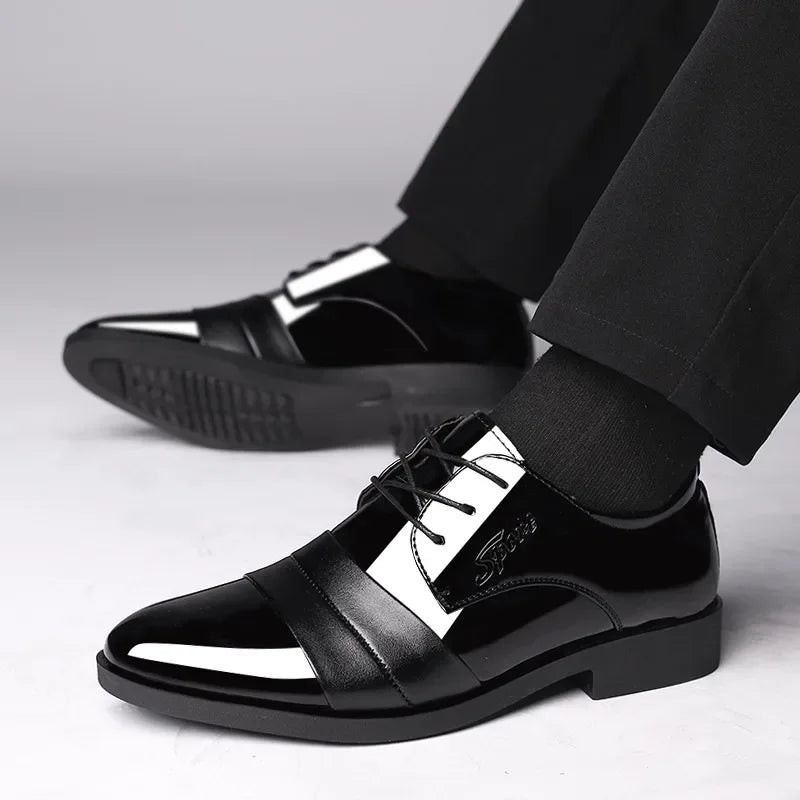 Business Dress Shoes Man Official Leather Casual Social Shoe for Men High Quality Fashion Footwear Office Elegant and Classic 39