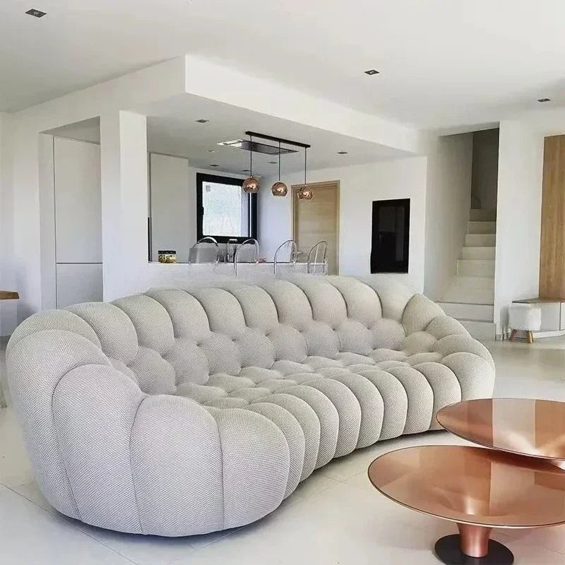 Sofa Cat Claw Fabric Cream Wind Bubble Sofa,sofa set living room furniture sofas for living room sectional sofa home furniture