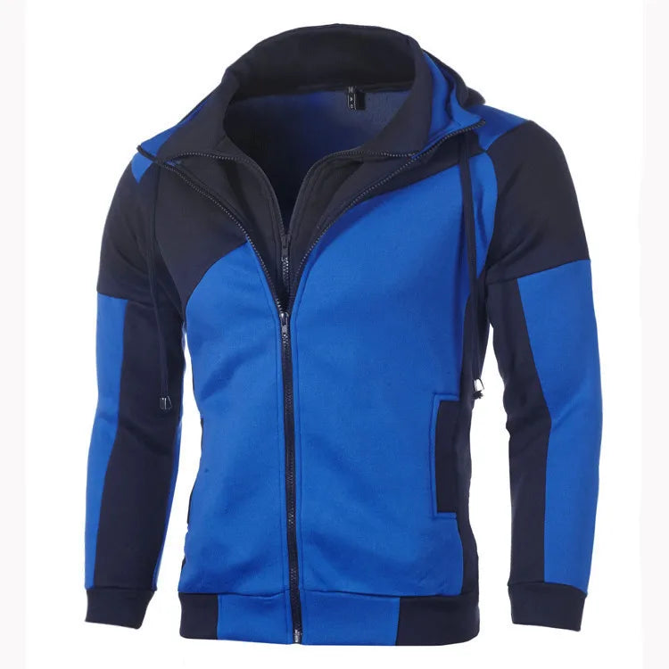 2024 New Autumn Men Sweatshirts Long Sleeve Jacket Hoodie Zipper Closure Jacket Male Hoodies Sweatshirt Slim Fit Male Clothing