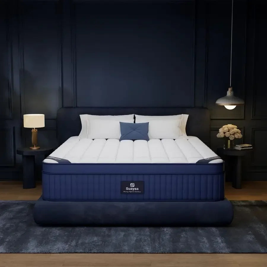 XL Mattresses, 12 Inch Twin XL Mattress in a Box, Medium Pocket Spring and Gel Memory Foam Hybrid Mattress for Superior Comfort