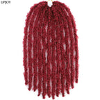 14 12 inch Butterfly Faux Locs Crochet Hair Braids Pre looped Distressed Goddess Butterfly Soft Locs Crochets Braids Cheveux Lok