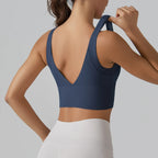 New  Yoga Tank Top Summer Sexy Fitness Yoga  Underwear Women's Sports Bra Push Up Fitness Bra  Running Gym Fitness Tops
