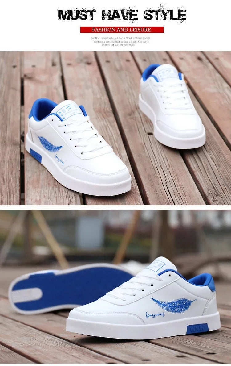 Men Sneakers 2026 Summer Men's White Sports Shoes Fashion Male leather casual Shoe Zapatillas Hombre Chaussure Homme
