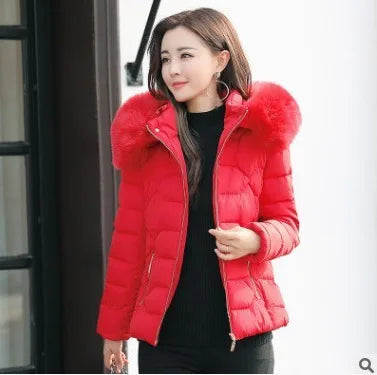 2026 Faux Fur Parkas Women Down Jacket clothes Womens Parkas Thicken Outerwear hooded Winter Coat Female Jacket Cotton padded