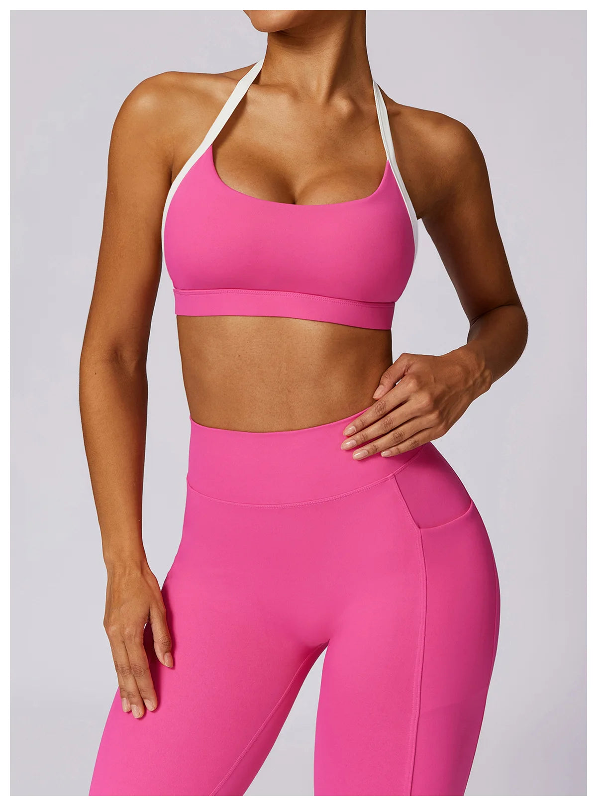 2-Piece Activewear Set – Long Sleeve Crop Top & Leggings