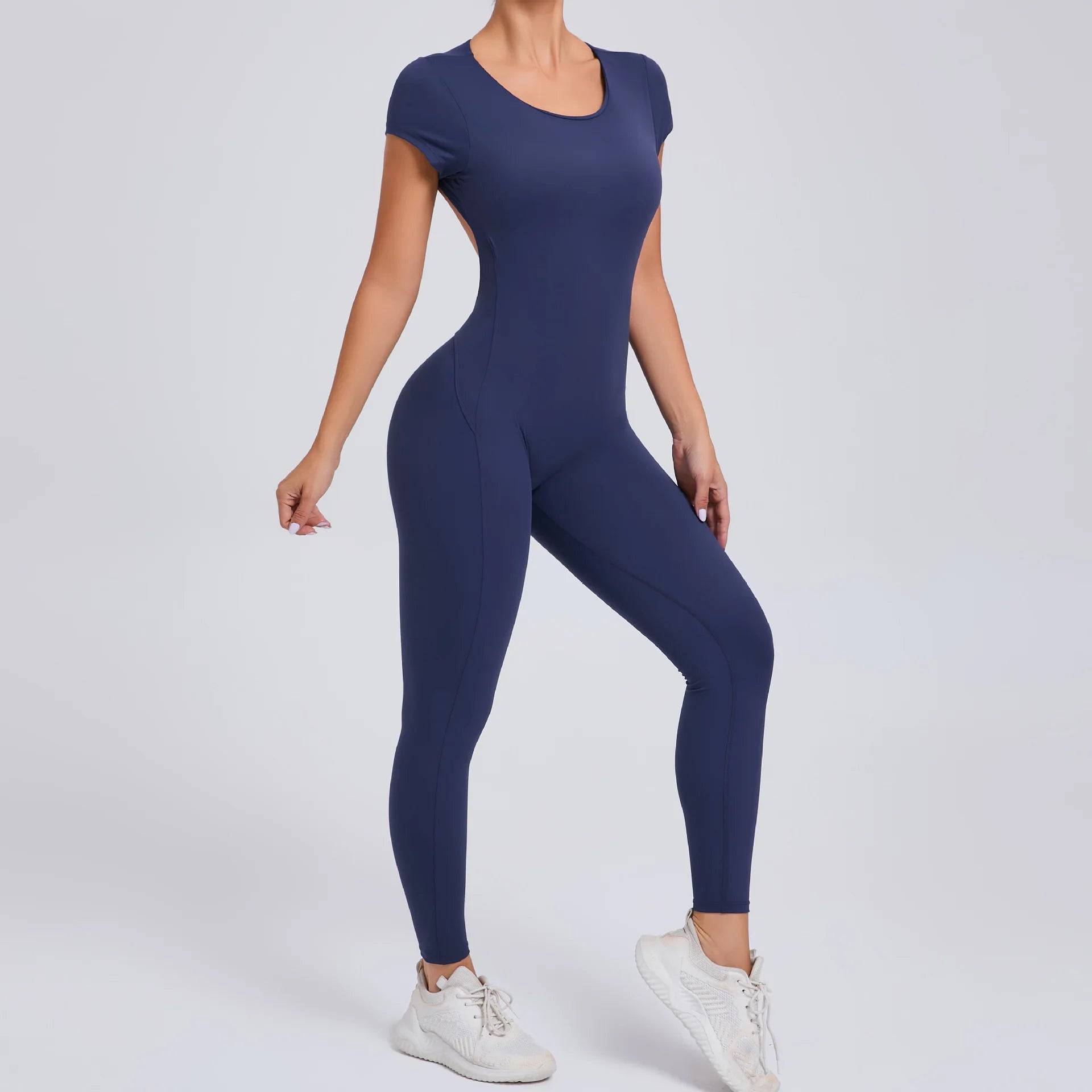 2026 Yoga Jumpsuit Fitness Sports Overalls Gym Clothing Set Wear Pilates Workout Clothes Women Short Sleeves Outfit Activewear