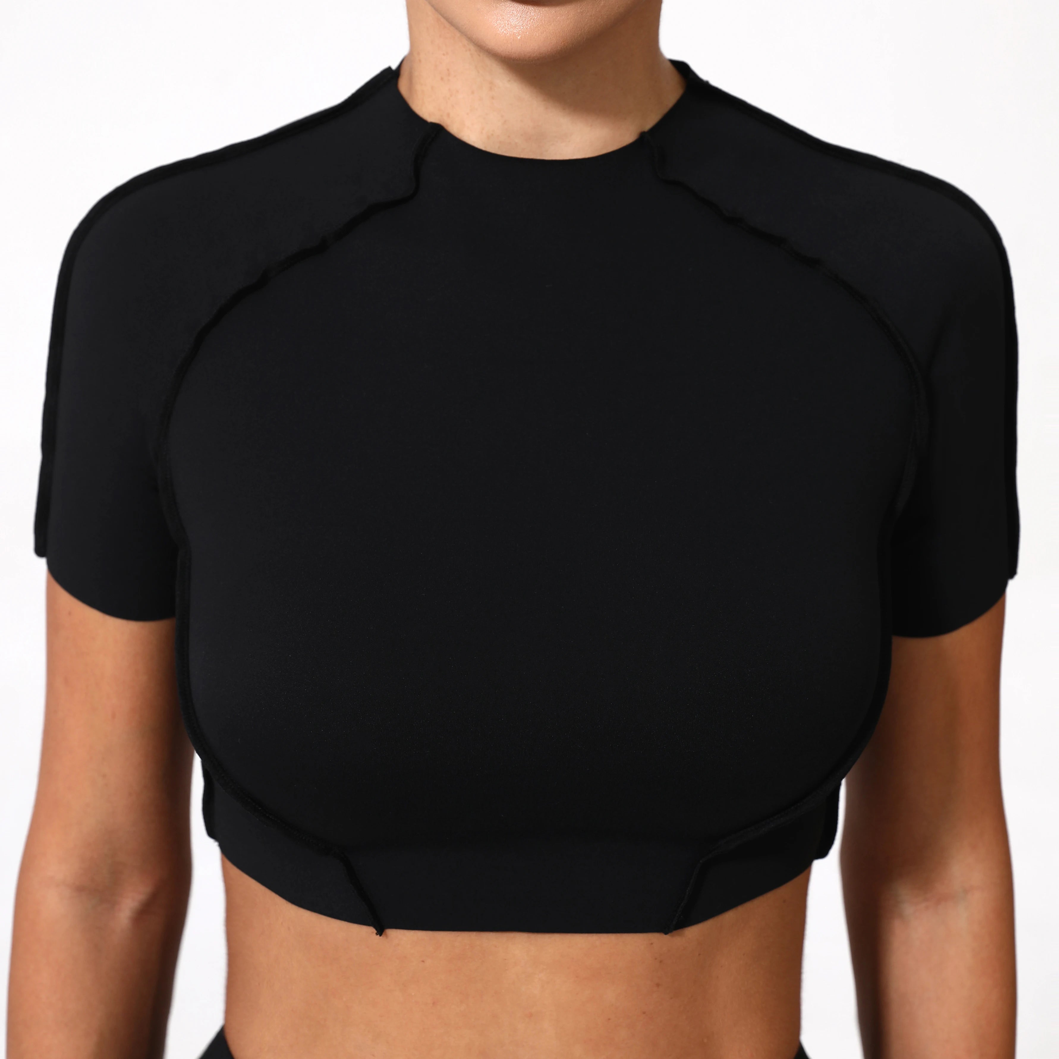Women Yoga Top No Padded Sport T Shirts Fitness Clothes Short Sleeve Yoga Shirt Gym Top Running Active Wear Sport Tops