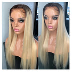 1B 613 Body Wave Human Hair Wig 13x6 Hd Lace Frontal Wig Brazilian 2 Tone Dark Root Ombre Blonde Lace Front Wigs For Black Women
