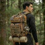45L Tactical Hunting Backpack Molle Storage Bag Large Capacity Multi Pocket Wear Resistant Outdoor Hunting Gear Rucksack Durable Wild Shooting Daypack For Men Women Hunters Bushcraft Wilderness Trekking Camping Luggage Bag