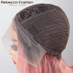 13x5x1 Ombre Pink Straight Hair Wig T Lace Front Human Hair Wigs Transparent Swiss Lace Brazilian Straight Lace Wigs For Women
