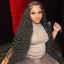 40Inch Deep Curly 13X6 HD Transparent Lace Front Human Wigs Brazilian Human Hair Wigs Water Curly Wave Frontal Wigs Pre Plucked