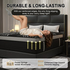12"14" Gel Memory Foam Hybrid Pocket Spring Mattress Twin Full Queen King Bed Mattress In A Box, Medium Firm Motion Isolation