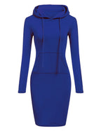 Autumn - Ready Ladies Hooded Dresses Blending Hoodie and Sweatshirt Elements for Fashionable Women's Wardrobe