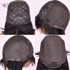 Bone Straight Cheap Wigs 180 Density Full Machine Made Human Hair Wig With Bangs On Clearance Sale Wigs For Women Wholesale BPHW