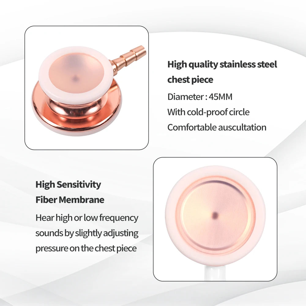 Medical Double Sided Stethoscope Professional Portable Cardiology Stethoscope Medical Equipment Nurse Doctor Stethoscope