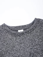New Mens Round Neck Sweatshirt Solid Color Loose Casual Pullover Men Fashion Warm Long Sleeve Hoodies Men Clothing