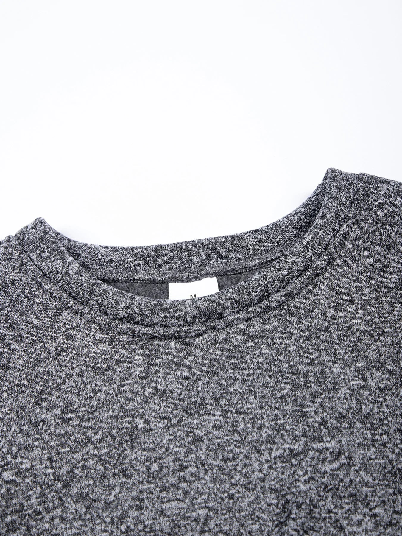 New Mens Round Neck Sweatshirt Solid Color Loose Casual Pullover Men Fashion Warm Long Sleeve Hoodies Men Clothing