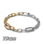 2025 New Hot Sale Original Me Dangle Charm Fit Me Bracelet For Women 925 Sterling Silver Luxury femme Bracelets Fine Jewelry