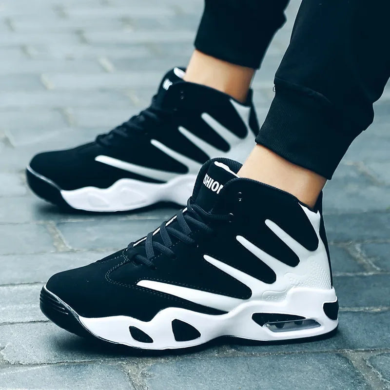 High Top Men Sneakers Fashion Breathable Running Shoes for Men Versatile Basketball Shoes Designer Men Sport Shoes Tenis Hombres Secondary image