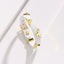 Fashion Leather Bracelet for Women Men with Gold Tone Butterfly Studs, Adjustable Wristband, 6 Colors Available, Trendy Gift