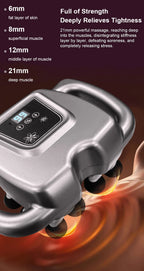 Fascia Massage Gun High frequency Body Neck Shoulder Back Waist Massager Professional Muscle Massage Machine 16-Head Fascia Gun