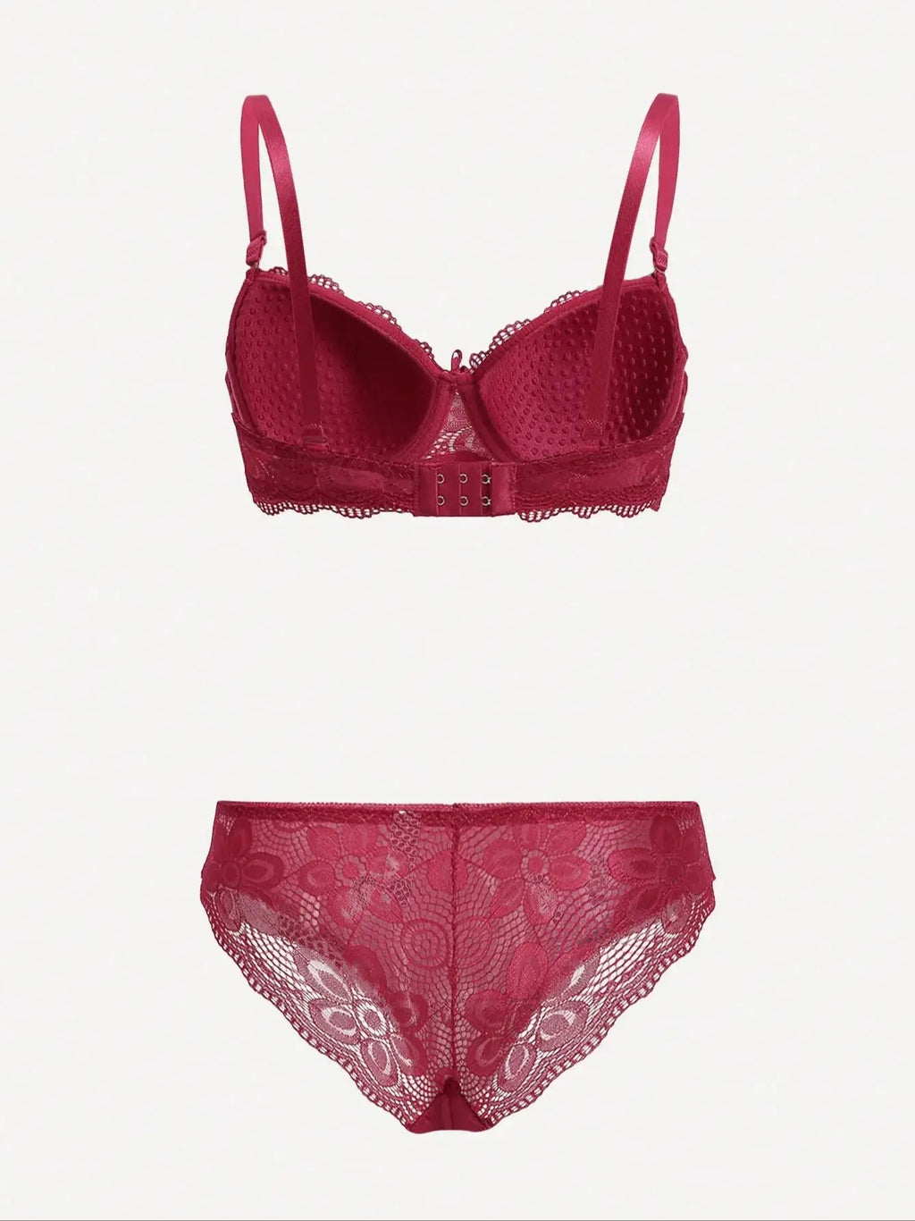 Viomisha Sexy Lingerie Set Lady Push Up Bras Set Transparent Floral Underwire Intimate Pretty Lace Underwear Panty Set