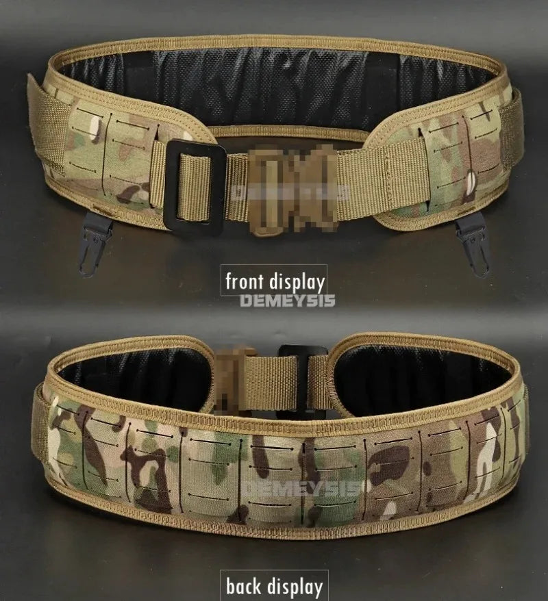 Tactical Padded Belt Airsoft CS Combat Molle Airsoft Girdle Duty Paintball Waist Belts War Game Hunting Accessories
