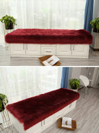 Luxury Faux Sheepskin Carpet Modern Living Room Home Decor Imitation Wool Mat Balcony Window Cushion Kids Bedroom Rug White Gray