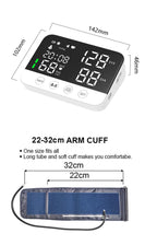 Blood Pressure Monitor Arm Cuff Tensiometer Tonometer Digital Voice Sphygmomanometer Electronic Medical BP Monitors Rechargeable