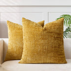 1Pcs Boho Soft Chenille Textured Home Decor Throw Pillow Covers 18x18in Farmhouse Cushion Covers for Spring Summer Fall Winter