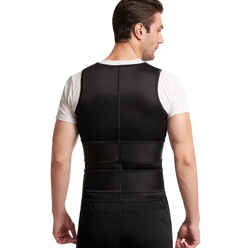 Body Shaper Mens Waist Corset Slimming Belt Belly Underwear Fat Burner Chest Abdominal Binder Sweating Man Reductive Girdle