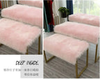 Korean Style Long Hair Cushion Window Decoration Plush Bag Clothing Plush Decorating Shelf Display Cabinet Makeup Table Mats
