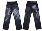 American Japanese Retro Selvedge Jeans Man Y2K High-end Brand Natural Indigo Dip Dyeing Harajuku Mopping Pants