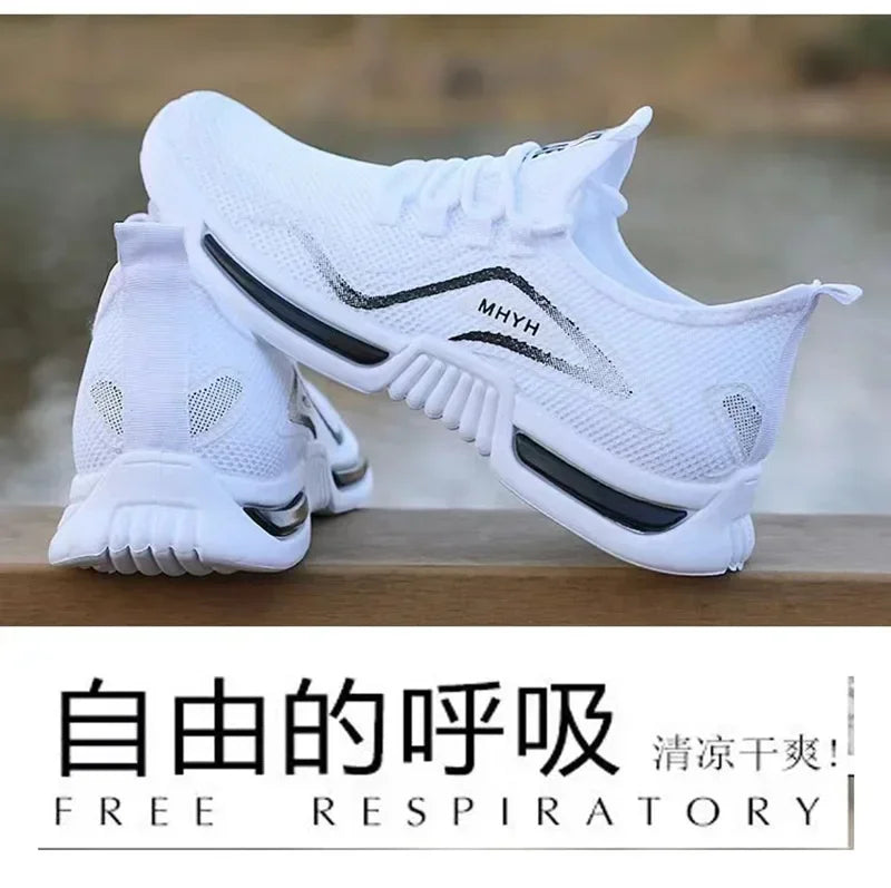 Men Shoes Slip on Fashion Sneakers Male Sport Running Shoes Breathable Gym Training Walking Tennis Shoes Non Slip Workout Flats Secondary image