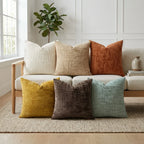 1Pcs Boho Soft Chenille Textured Home Decor Throw Pillow Covers 18x18in Farmhouse Cushion Covers for Spring Summer Fall Winter