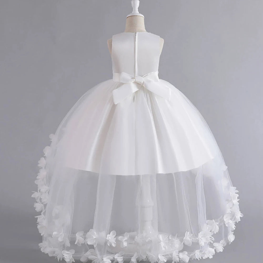 elegant dress for girls Wedding Party Dresses for Girls Bridesmaid Dress Formal  Long Gown Tailing Gala Birthday Pageant Prom Go Secondary image