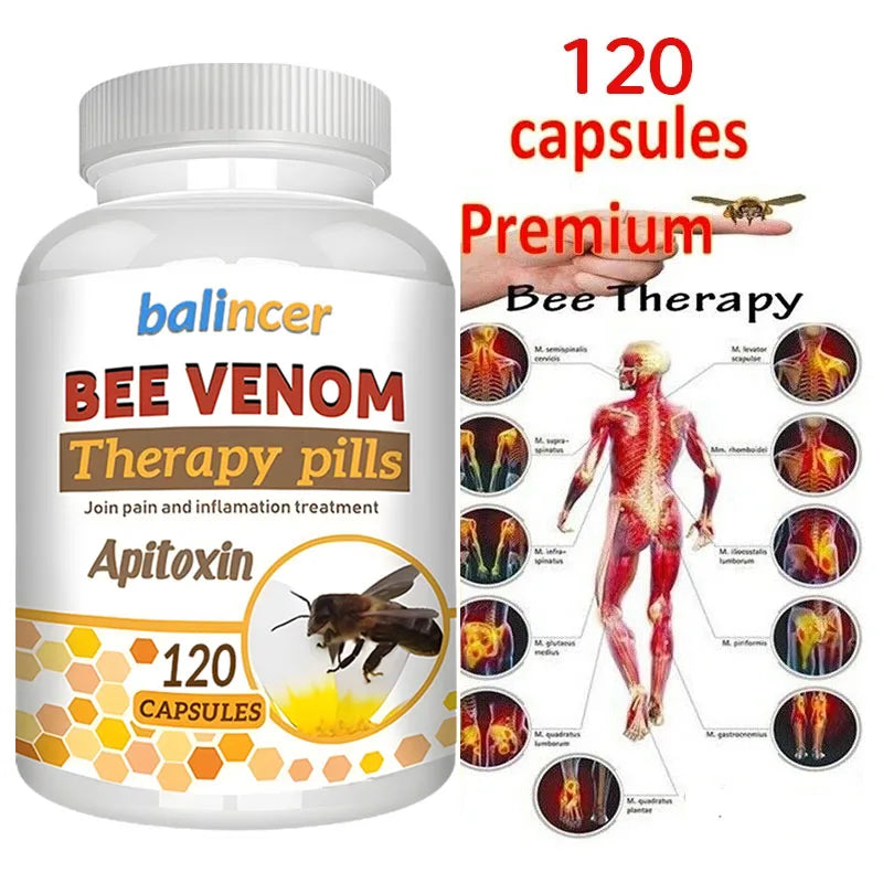 Natural Bee Venom Extract - Helps with Arthritis Relief, Anti-Inflammation - Joint Support Supplement Main image