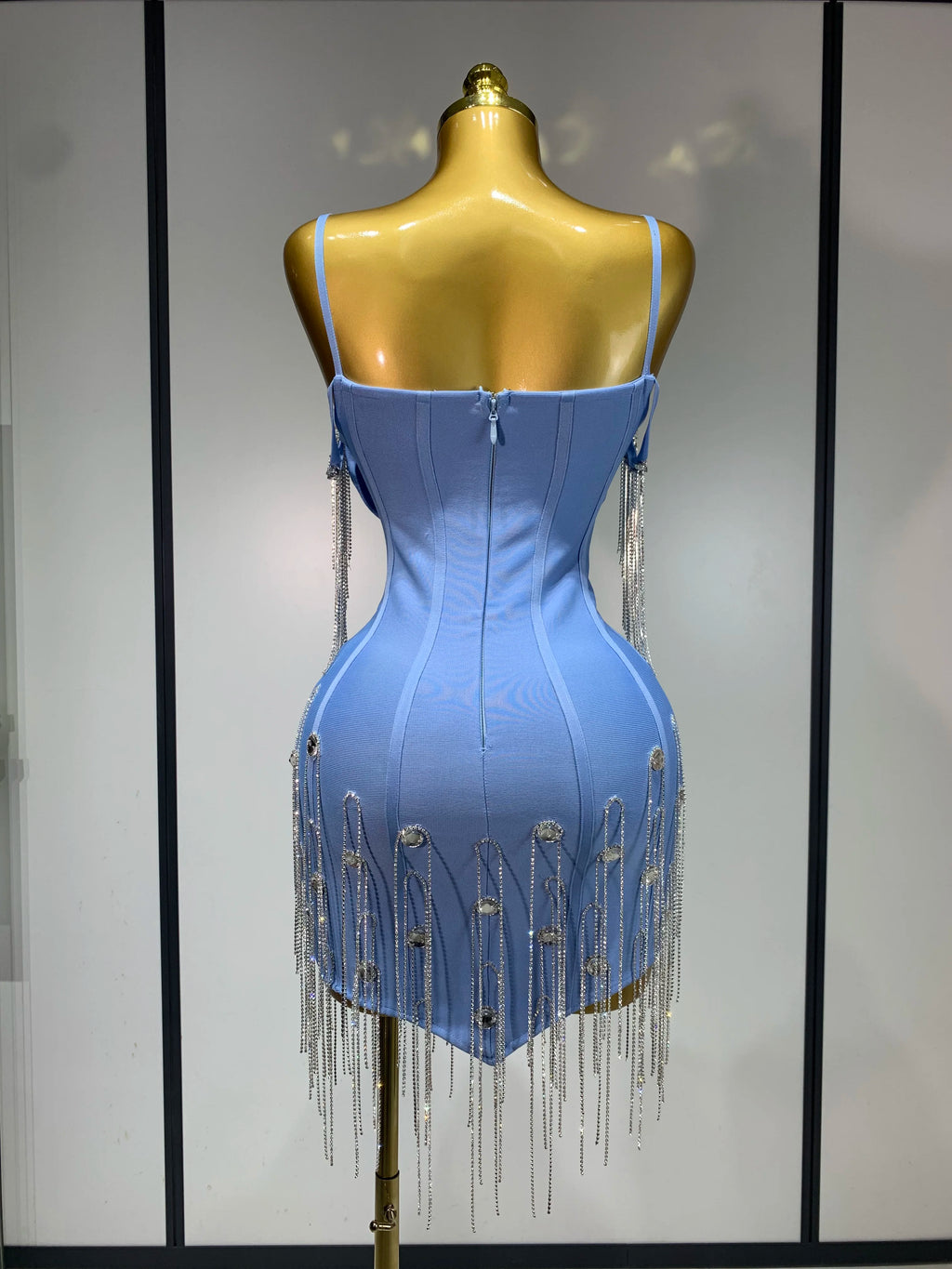 Women Sexy Backless Spaghetti Strap Bodycon Sleeveless Bandage Dress 2025 Elegant Prom Gown Club Evening Party Birthday Dresses