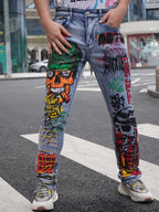 High Street Bestseller  Fashionable Print  Trendy Men's Jeans  Popular In Multiple Countries  On Sale With Free Shipping