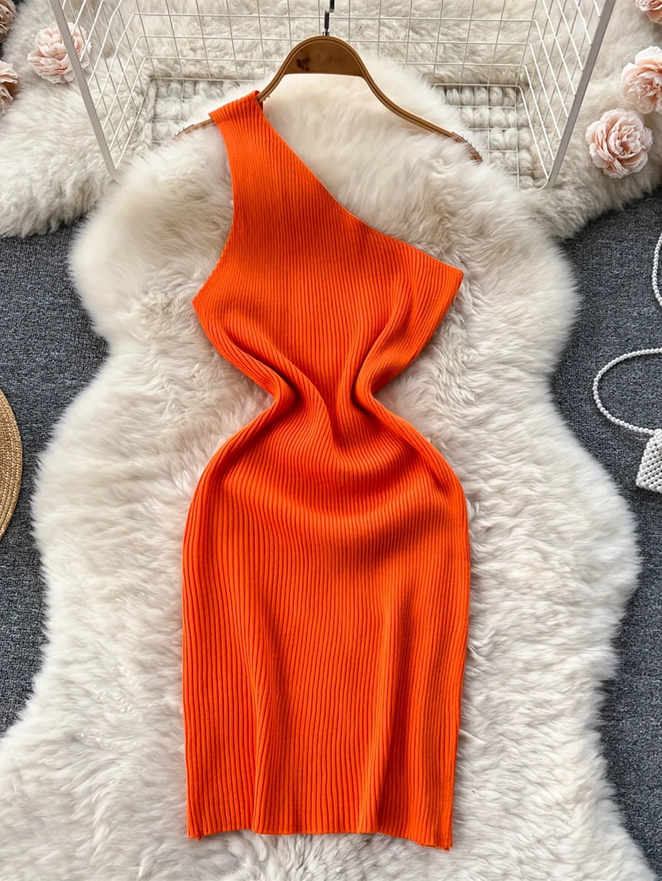 Solid New Chic Fashion Sexy Package Hips Mini Dress Women Summer Slim Elastic Knitted Party Dress Streetwear Lady Outfits Main image