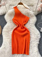 Solid New Chic Fashion Sexy Package Hips Mini Dress Women Summer Slim Elastic Knitted Party Dress Streetwear Lady Outfits
