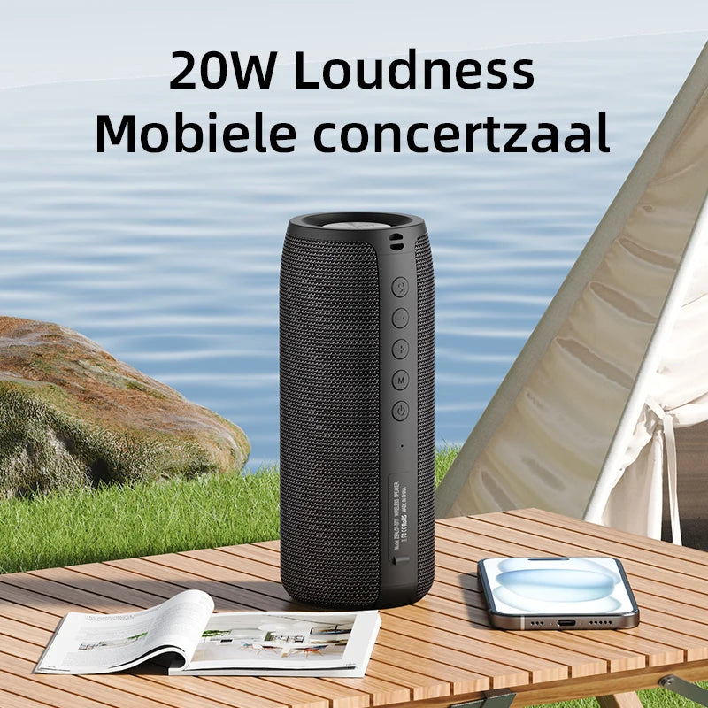 Zealot-Protable Bluetooth Speaker Enhanced Bass Portable Speaker with 12H Playtime,  IPX5 Waterproof for Camping