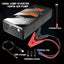 EAFC 1200A Smart Car Jump Starter with 150PSI Air Pump -8000mAh Power Bank  LED Light Smart Inflate for Cars Motorcycles Trucks