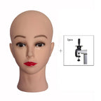 Professional Makeup Doll Head Bald Manikin Model For Making Wigs Styling Caps Hairdressing Hat Headwear Display Stand