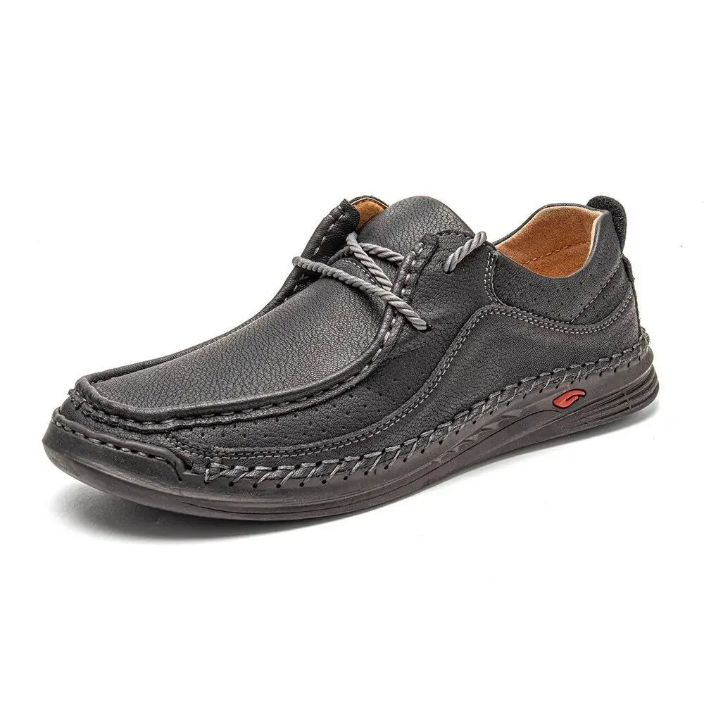 Shoes for Men 2026 Handmade Leather Casual Sneakers Comfort Design Man Shoe Business Leather Fashion Plus Size Shoes for Men