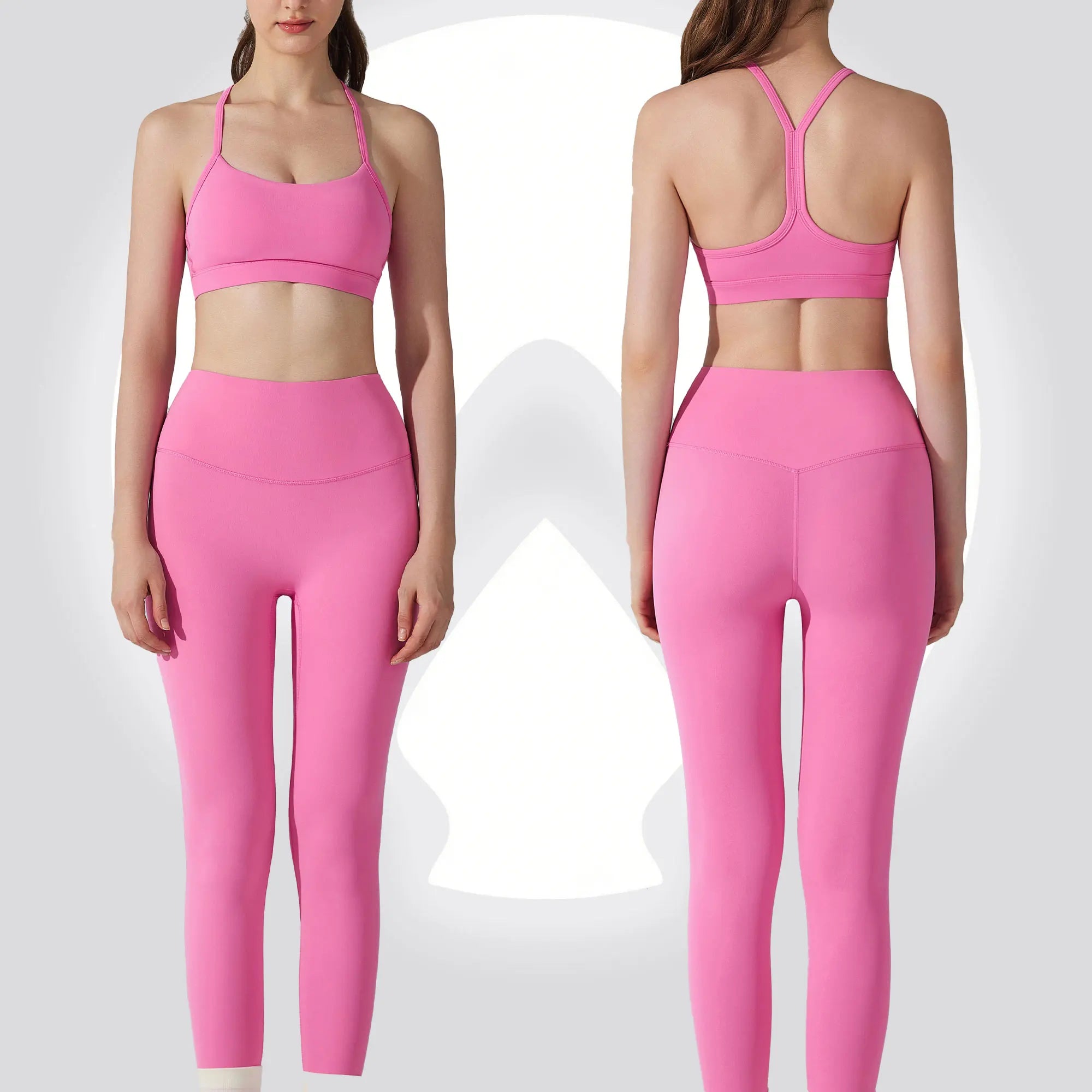 Women's Matching Activewear Set Sports Bra & High Waist Leggings 2-Piece Workout Outfit Gym Clothes for Yoga, Running & Fitness Main image