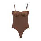 Zevity 2026 Women Sexy Spaghetti Strap Inner Style Beach Wear Bodysuits Ladies Soft Slim Swimsuit Playsuits Mujer Rompers LS9043