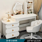 Bedroom Mirror Dressing Table Desk White Drawers Light Makeup Vanity Wood Room Penteadeira Com Espelho Dresser Furniture