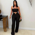 FAGADOER Sexy Hollow Out Bodycon Jumpsuit for Women Solid Color Sleeveless Backless Rompers Female Streetwear Overalls 2026 New